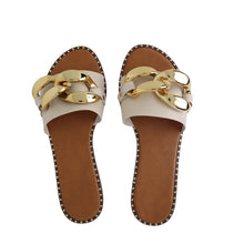 Load image into Gallery viewer, Yessi chain sandals|Beige